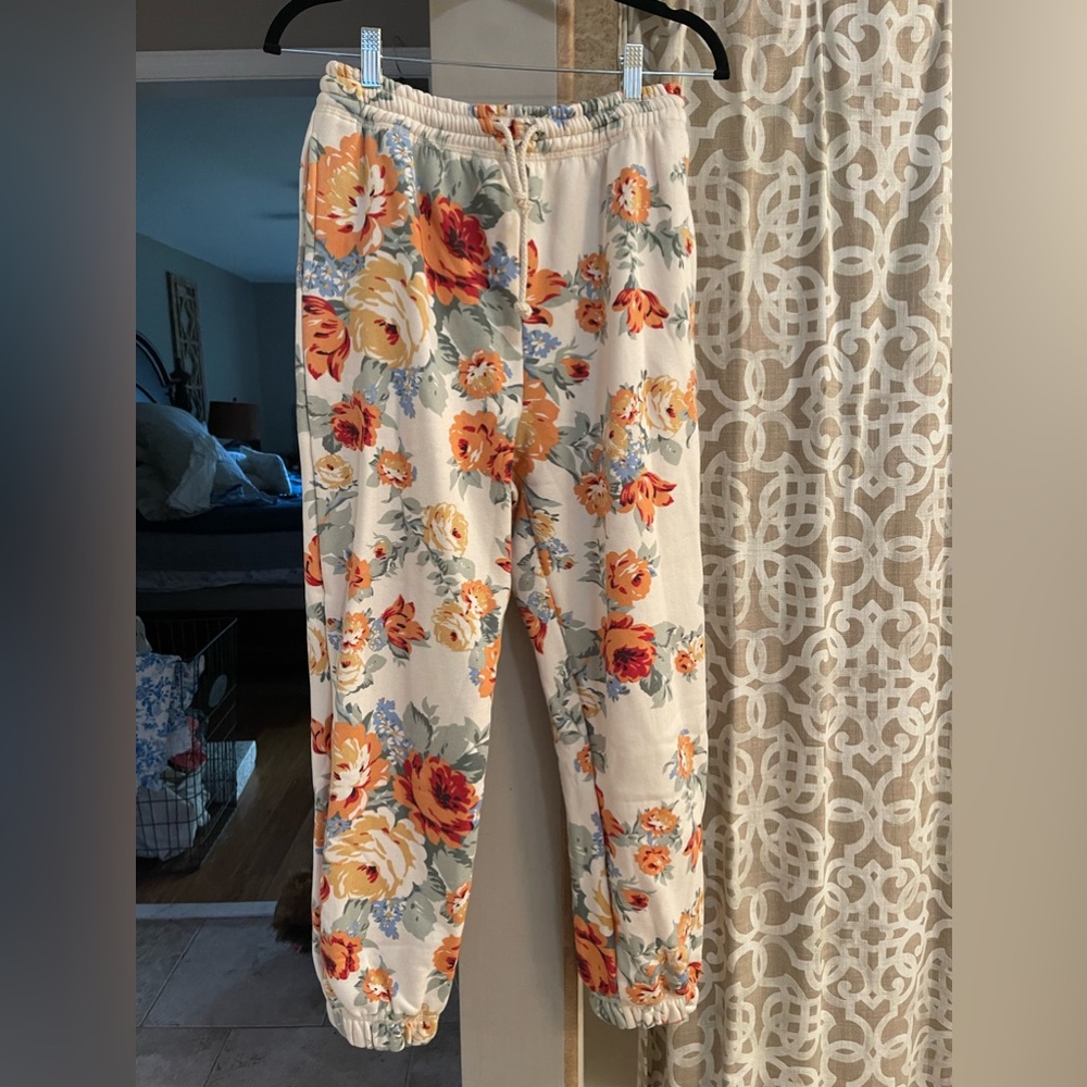 NWT floral sweatpants Loeffler Randall